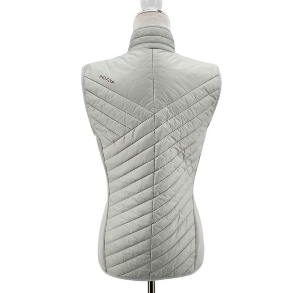 Indyeva Womens Small Vest Recycled Nylon Quilted Full Zip Insulated Gray Jacket - Picture 4 of 13